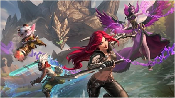League of Legends champions Katarina and Morgana